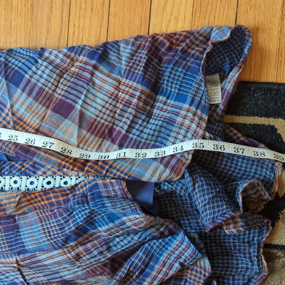 Anthropologie Holding Horses plaid shirt dress size XS - Picture 10 of 12